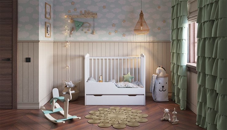 Кровать в детскую POLINI Kids Simple 310-02 Белый в Краснодаре - изображение 9