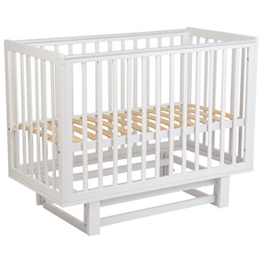 Кровать для новорожденных серия 3400 POLINI Kids Simple 340 с маятником Белый в Краснодаре