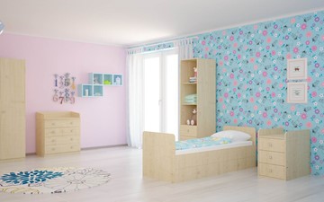 Детская кровать с комодом POLINI Kids Simple 1100 Натуральный в Новороссийске - предосмотр 4