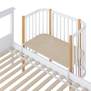 Приставная кровать POLINI Kids Simple 105 Белый / Бук в Сочи - предосмотр 3