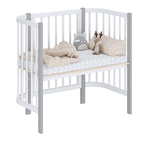 Детская кровать POLINI Kids Simple 105 Белый / Серый в Краснодаре - предосмотр 1