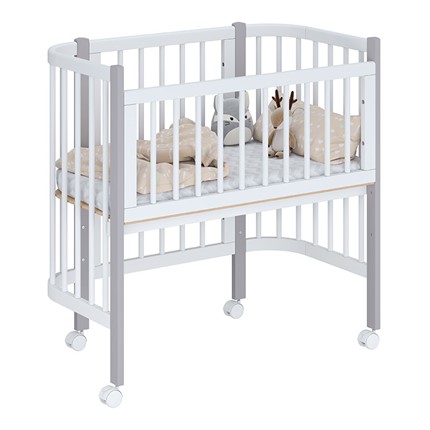 Детская кровать POLINI Kids Simple 105 Белый / Серый в Сочи - изображение
