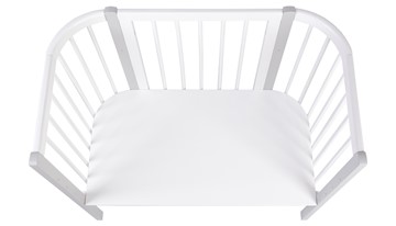 Кроватка приставная POLINI Kids Simple 120 Белый / Серый в Краснодаре - предосмотр 3