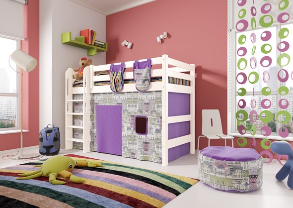Детская кровать-чердак Соня,  Вариант 5 Белый в Сочи - изображение
