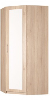 Угловой распашной шкаф Реал (YR-230х1034 (3)-М Вар.1), с зеркалом в Армавире - изображение