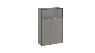 Шкаф распашной Наоми комбинированный двухстворчатый, цвет Фон серый, Джут ТД-208.07.29 в Сочи