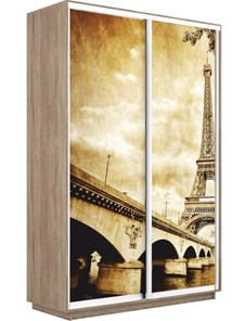 Шкаф 2-х дверный Экспресс 1200x450x2200, Париж/дуб сонома в Краснодаре