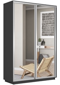 Шкаф 2-дверный Экспресс (2 зеркала) 1200x600x2200, серый диамант в Краснодаре