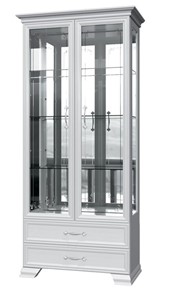 Шкаф-витрина Грация ШР-2, белый, 4 стекла в Краснодаре