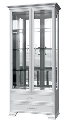 Шкаф-витрина Грация ШР-2, белый, 4 стекла в Краснодаре - изображение