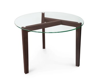 Круглый столик Оникс-7, Венге/Прозрачное стекло в Армавире