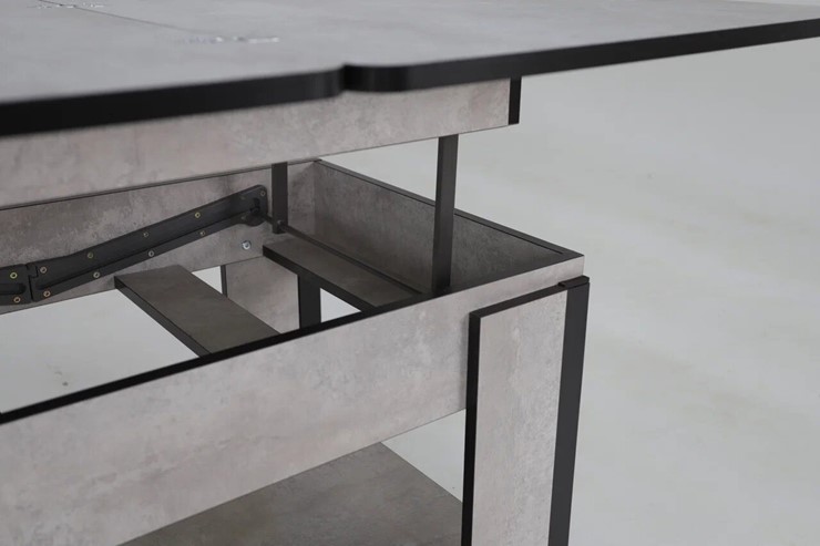 Столик-трансформер Дэнс, цемент светлый в Армавире - изображение 6