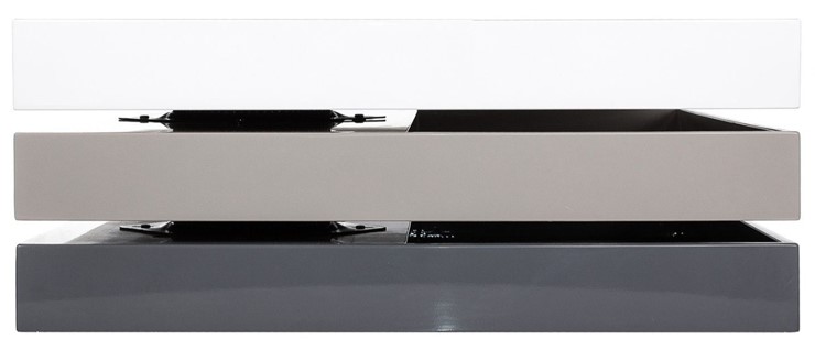 Квадратный столик СT1001 Белый/Серый в Краснодаре - изображение 1