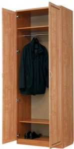 Распашной шкаф 100 со штангой, цвет Дуб Сонома в Сочи - предосмотр 1
