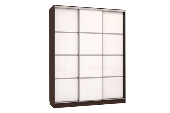Шкаф 3-х створчатый Бассо 2-600, венге/белый в Армавире - изображение