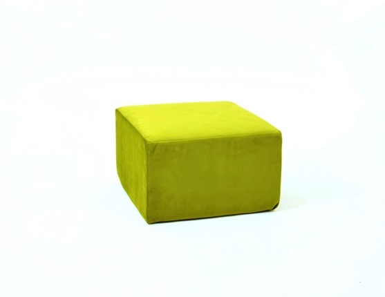 Пуф бескаркасный Тетрис 50х50, зеленый в Сочи - изображение