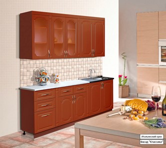 Кухонный гарнитур Классика 2000, цвет Итальянский орех в Новороссийске