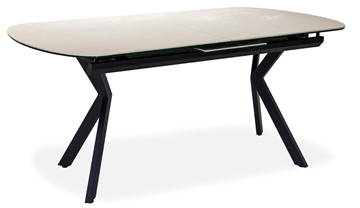 Кухонный стол раздвижной Шамони 1CX 140х85 (Oxide Avorio/Графит) в Армавире - предосмотр