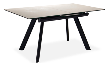 Кухонный раздвижной стол Бордо 2CQ 160х90 (Oxide Avorio/Графит) в Армавире