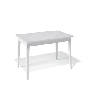Раздвижной стол Kenner 1100M (Белый/Стекло белое сатин) в Краснодаре