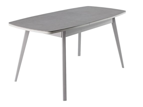 Кухонный стол раздвижной Артктур, Керамика, grigio серый, 51 диагональные массив серый в Краснодаре - изображение