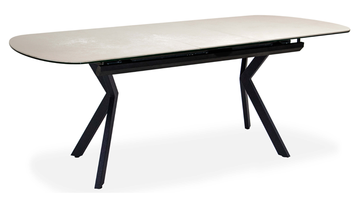 Кухонный раскладной стол Шамони 3CX 180х95 (Oxide Avorio/Графит) в Армавире - изображение 1