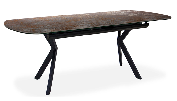 Кухонный стол раскладной Шамони 2CX 160х90 (Oxide Nero/Графит) в Армавире - изображение 1