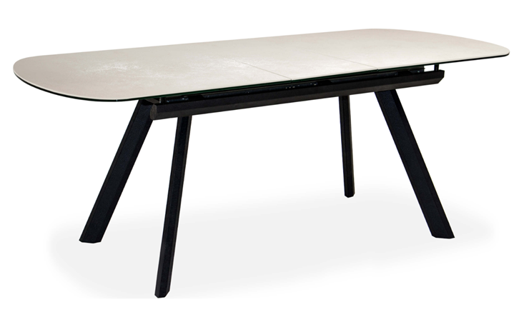 Кухонный стол раздвижной Шамони 2CQ 160х90 (Oxide Avorio/Графит) в Армавире - изображение 1