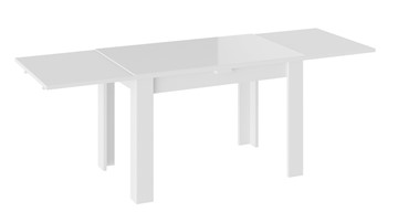 Обеденный раздвижной стол Норман тип 1, цвет Белый/Стекло белый глянец в Армавире - предосмотр 1