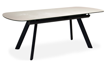 Кухонный стол раздвижной Шамони 3CQ 180х95 (Oxide Avorio/Графит) в Армавире - предосмотр 1