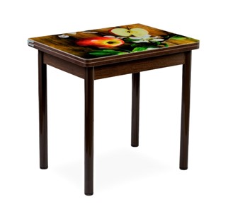 Кухонный пристенный стол СПА-01 СТФ, венге/фотопечать дерево/опоры прямые коричневые в Сочи