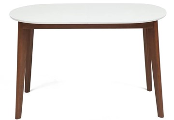 Кухонный стол раздвижной BOSCO (Боско) бук/мдф 120+30x80x75 Белый/Коричневый арт.11258 в Сочи