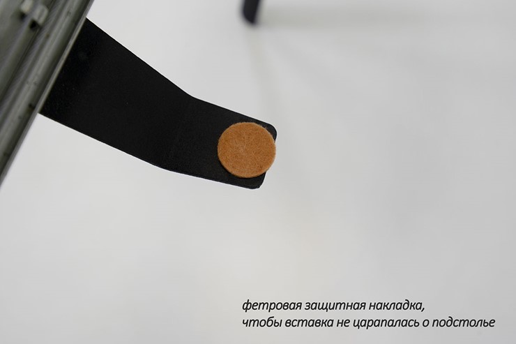 Стол раздвижной Дали-1L(ноги черные, дуб табако) в Краснодаре - изображение 6