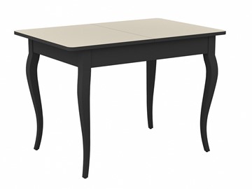 Кухонный стол раздвижной Dikline M110 венге/стекло крем сатин/ножки MC венге в Краснодаре