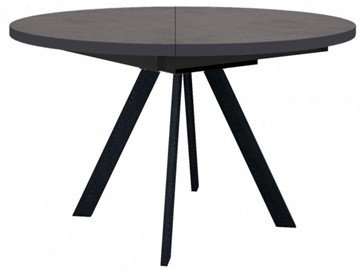 Кухонный стол раздвижной Dikline RD120 Хромикс бронза/ножки черные в Сочи