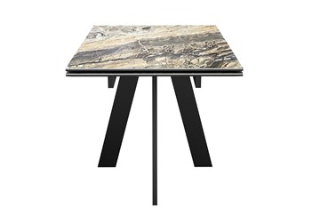 Раздвижной стол DikLine SKM120 Керамика Amadeus/подстолье черное/опоры черные в Армавире - предосмотр 5