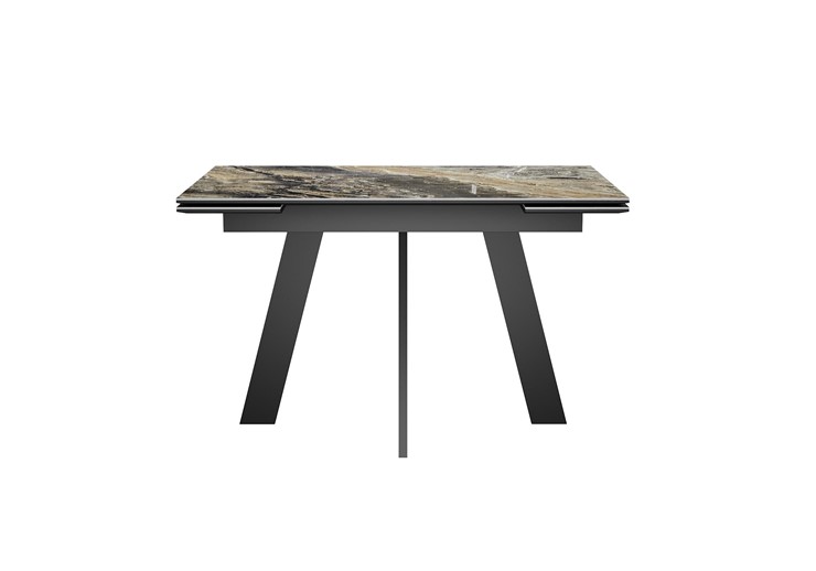 Раздвижной стол DikLine SKM120 Керамика Amadeus/подстолье черное/опоры черные в Армавире - изображение 7
