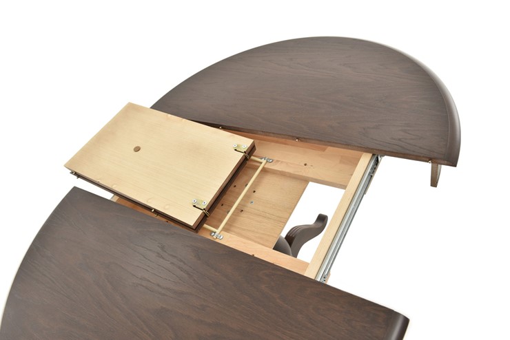 Кухонный раздвижной стол Фабрицио-1 исп. Круг 820, Тон 9 (Морилка/Эмаль) в Сочи - изображение 5