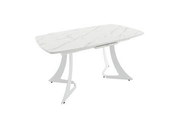 Кухонный стол раскладной Милан Пластик (Камень белый) в Краснодаре