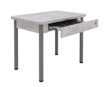 Кухонный стол раскладной Прайм-3Р, Цемент светлый в Армавире - предосмотр 2