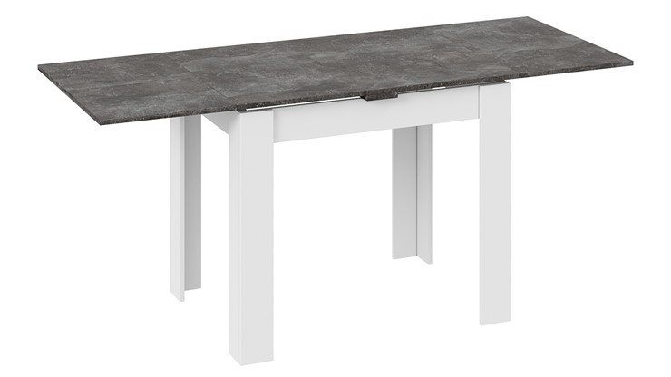 Кухонный стол раздвижной Промо тип 3 (Белый/Ателье темный) в Армавире - изображение 1