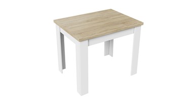 Кухонный раздвижной стол Промо тип 3 (Белый/Дуб сонома светлый) в Краснодаре
