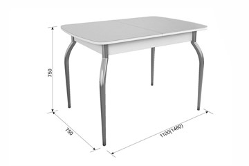 Обеденный раздвижной стол Танго, белый/геометрия в Сочи - предосмотр 4