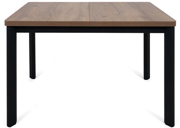 Кухонный стол раскладной Токио-2L (ноги металлические черные, дуб табако) в Армавире - предосмотр 1