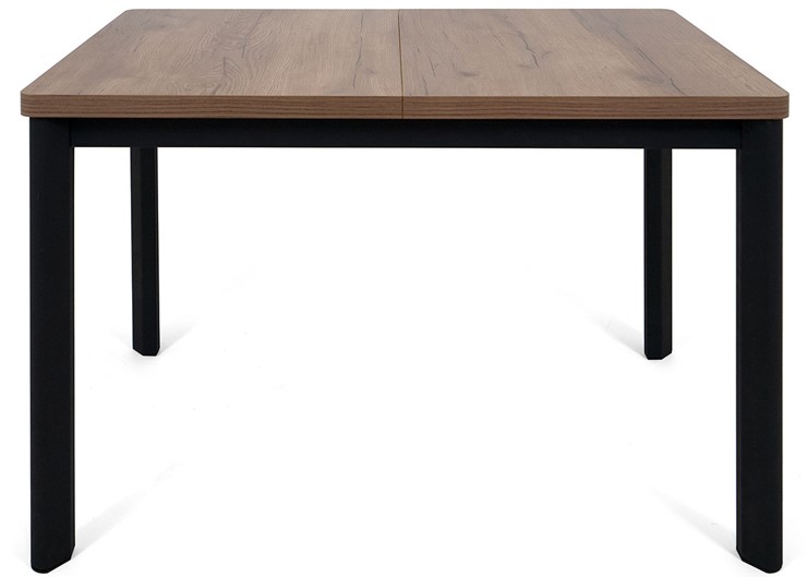 Кухонный стол раскладной Токио-2L (ноги металлические черные, дуб табако) в Краснодаре - изображение 1