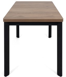 Кухонный стол раскладной Токио-2L (ноги металлические черные, дуб табако) в Армавире - предосмотр 2