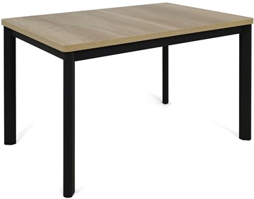 Кухонный стол раскладной Токио-3L (ноги металлические черные, дуб каньон) в Краснодаре