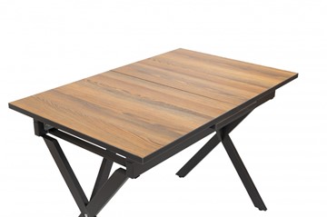 Кухонный стол раздвижной Стайл № 11 (1100/1500*700 мм.) столешница пластик, форма Флан, с механизмом бабочка в Армавире - предосмотр 1