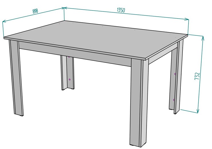 Кухонный обеденный стол T37, Белый в Краснодаре - изображение 1