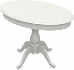Кухонный стол раздвижной Фабрицио-1 исп. Эллипс, Тон 9 Покраска + патина с прорисовкой (на столешнице) в Краснодаре